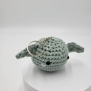 Crochet Baby Yoda Key Chain Handmade