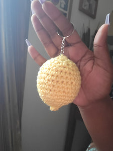 Crochet Lemon Keychains