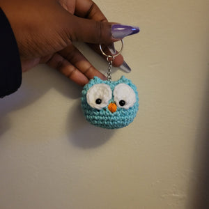 Crochet Owl Key Chain