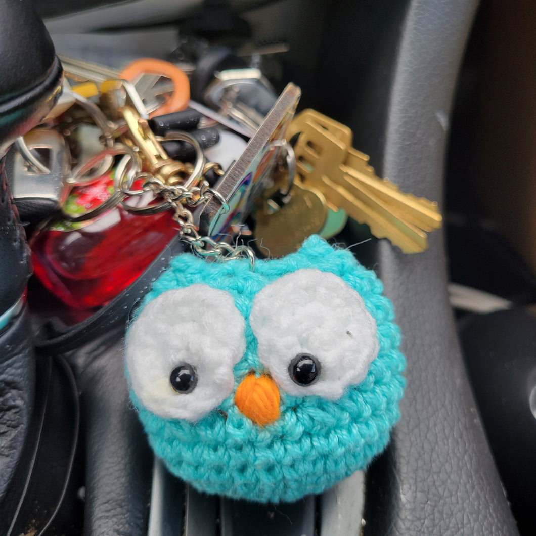 Crochet Owl Key Chain