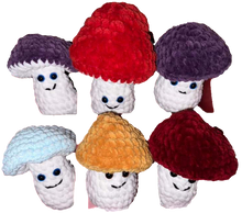 Load image into Gallery viewer, Crochet Mischief and Mayheim Mushrooms
