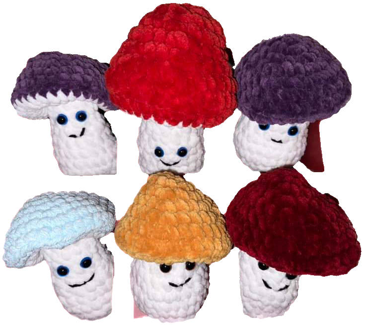 Crochet Mischief and Mayheim Mushrooms