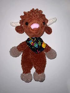 Crochet Bennie Highland Cow Lovie