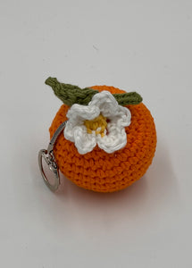 Crochet Orange Key Chain