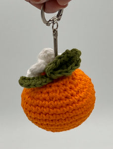 Crochet Orange Key Chain