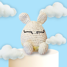 Load image into Gallery viewer, Sleeping Bunny Egg, Easter eggs crochet bunny rabbit Crochet Easter decorations  amigurumi
