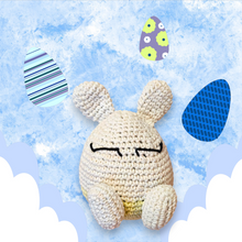 Load image into Gallery viewer, Sleeping Bunny Egg, Easter eggs crochet bunny rabbit Crochet Easter decorations  amigurumi
