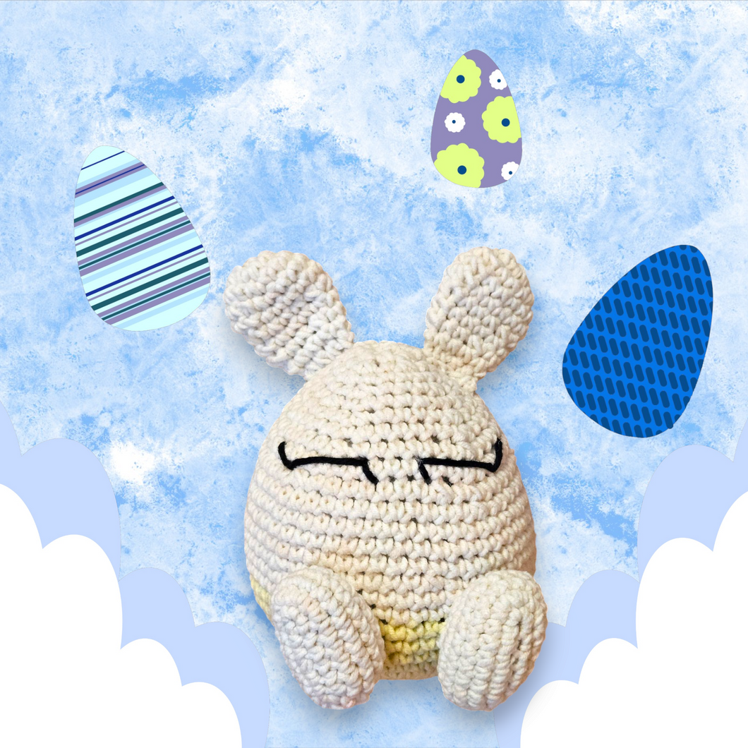 Sleeping Bunny Egg, Easter eggs crochet bunny rabbit Crochet Easter decorations  amigurumi