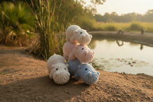 Load image into Gallery viewer, Sleepy Hippos, Handmade Crochet Hippos
