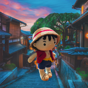 Anime Crochet Amigurumi Luffy