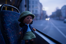 Load image into Gallery viewer, Inspired Crochet Doll | Handmade Civil Rights Hero Amigurumi | Educational Gift | Black History Doll
