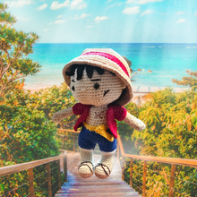 Load image into Gallery viewer, Anime Crochet Amigurumi Luffy
