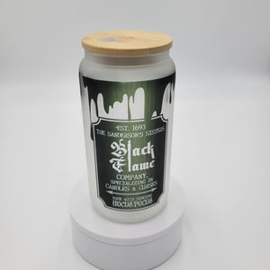 Black Flame Glass Can