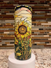 Load image into Gallery viewer, Stained Sunflower Tumbler

