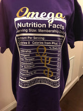 Load image into Gallery viewer, Omega Ingredients Shirt
