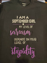 Load image into Gallery viewer, September Girl shirts
