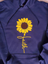 Load image into Gallery viewer, Faith Sunflower Hoodie
