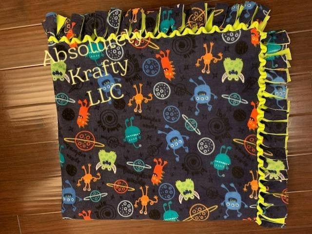 Space Monster Fleece Blanket