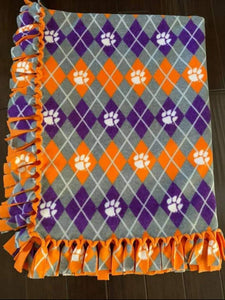 College Clemson Fleece Blanket