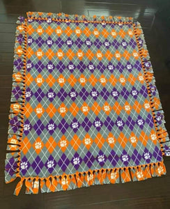 College Clemson Fleece Blanket